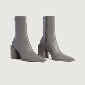 Taupe Structural Ankle Boots